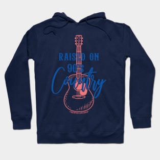 Raised on 90's Country, design 2 © GraphicLoveShop Hoodie